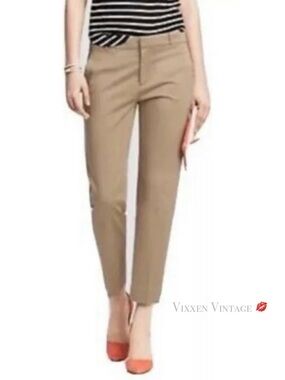 VINTAGE Y2K BANANA REPUBLIC MID-RISE 'THE AVALON PANT' IN KHAKI